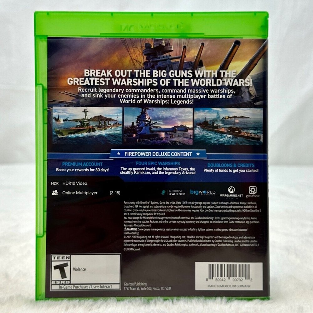 World of Warships Legends Firepower Deluxe Edition XBOX ONE 2019 Gearbox - Picture 2 of 6